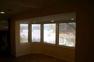 View of lake from inside home