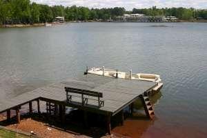 Separate pier and boat dock