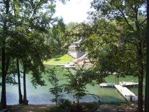 Lake view from porch - summer view