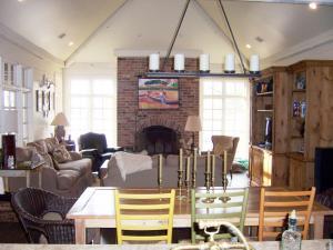 view from kitchen to great room