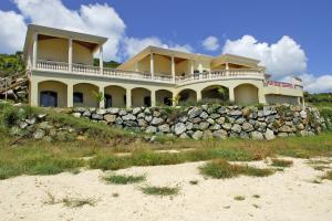 Looking at home from beachfront