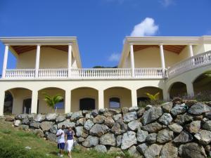 View of West Wing from lower property