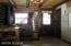 Kitchen with wood stove