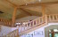 View of Log Stairway Railings View of Log Stairway Railings