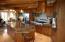 kitchen from sunroom stove side kitchen from sunroom stove side