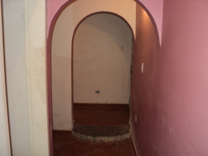 Pasillo hacia los cuartos