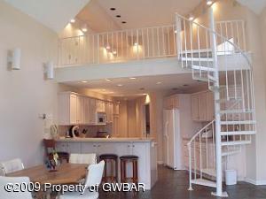 Left Rear Condo Complex Kitchen w/ Loft